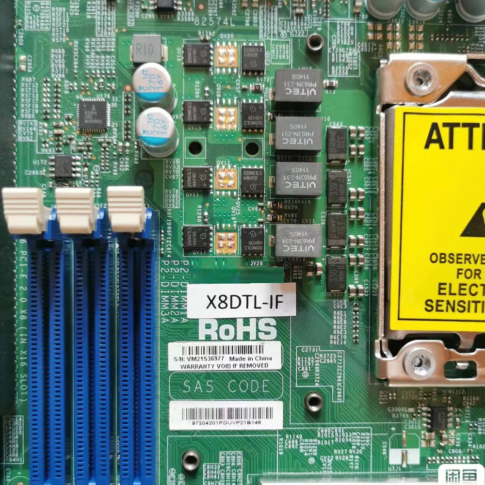 X8DTL-iF للوحة الأم Supermicro DDR3 SATA2 PCI-E 2.0 معالج Xeon سلسلة 5600/5500 #3