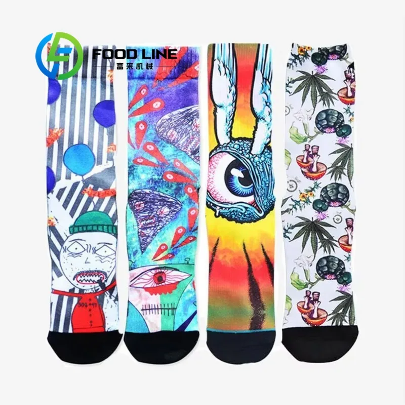 Customized New Tech 3D Seamless Digital Sock Printer for Polyester Silk Linen Cotton Custom Pattern