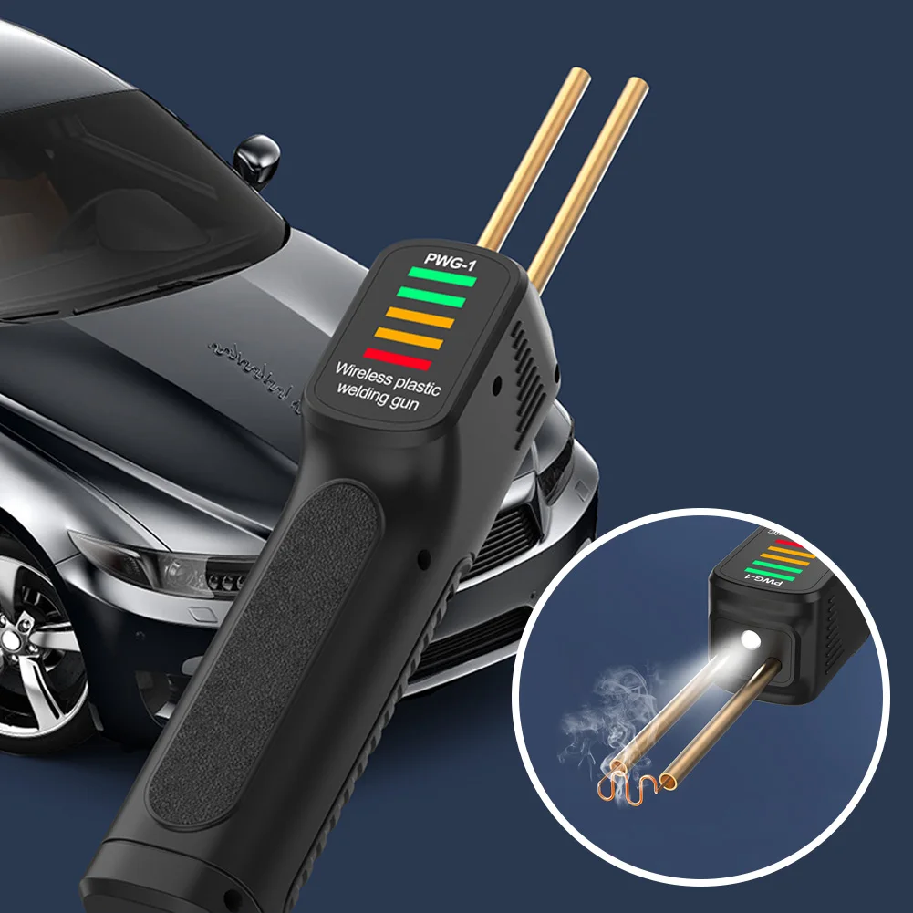 300W Plastic Welding Machine 200pcs Hot Stapler Soldering Iron Heat Gun Plastic Welding Kit for Car Bumper Repair Tools