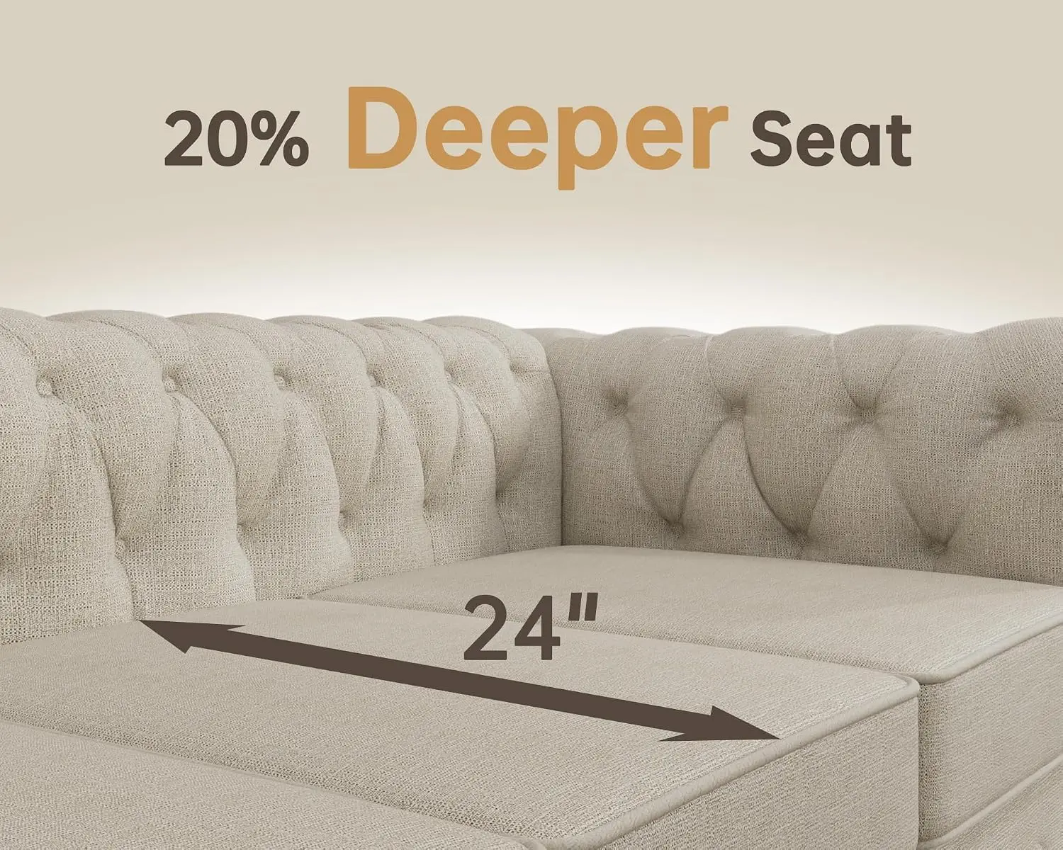 3 Piece Classic Chesterfield 6-Seater Set, Tufted Chair & Loveseat & Sofa Solid Wood Legs Thick Cushion, Pet-Friendly Couch Set