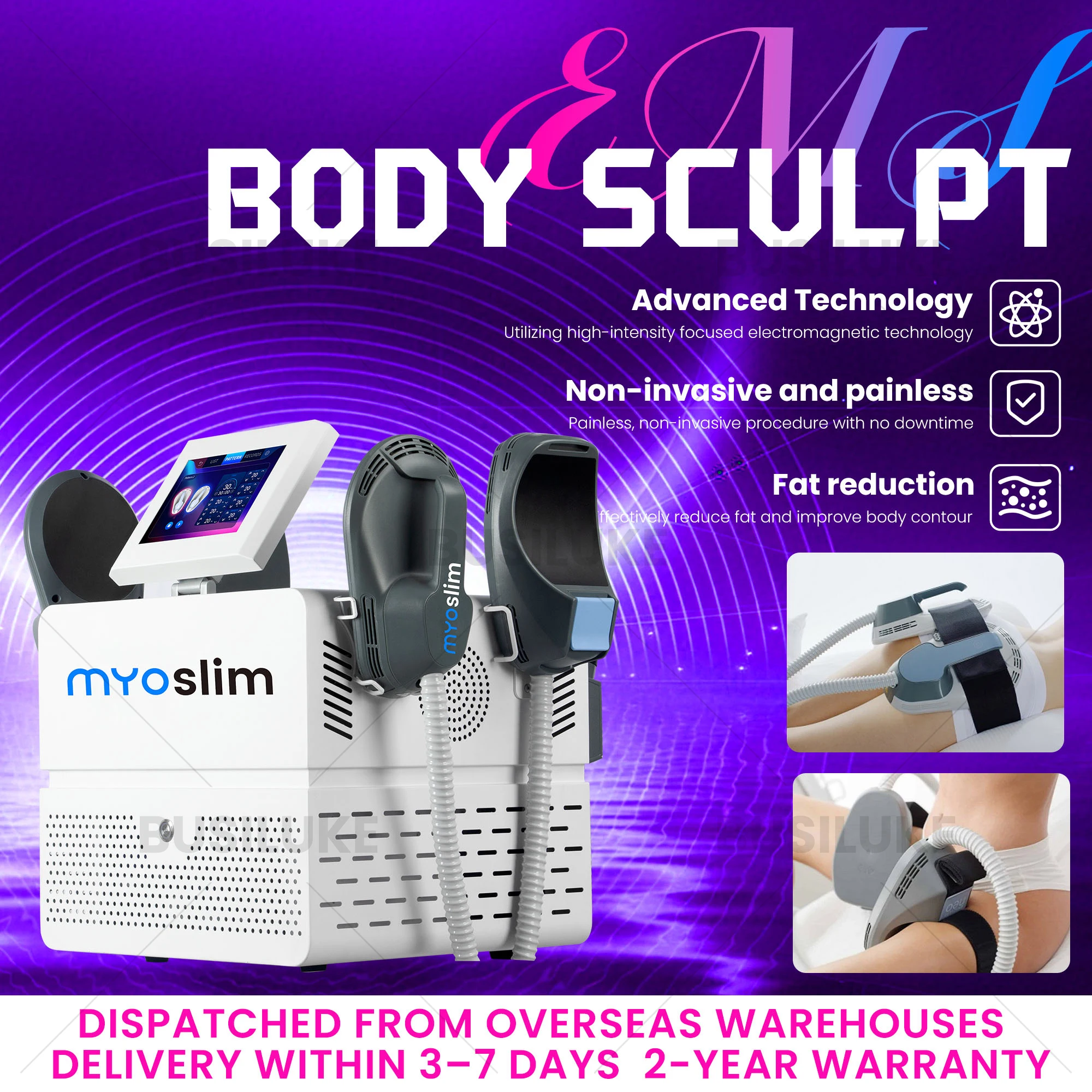 Sculpt Machine 15Tesla 6500w EMS RF Fat Slimming Burning Muscle Stimulation Body Sculpting 15 Electromagnetic Therapy MYoslim