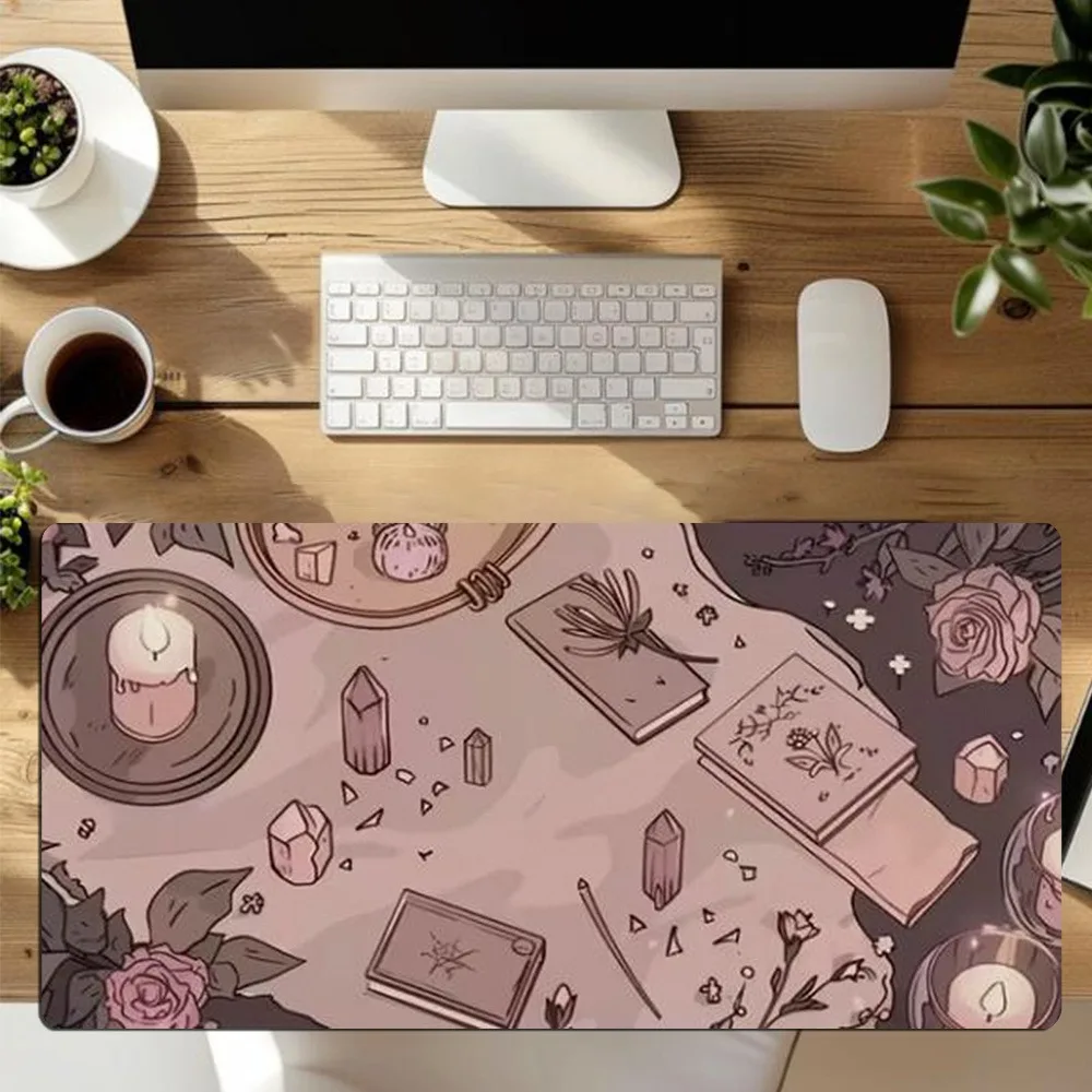 Anime Witch Tablecloth - Pink - Suitable for both home and office use desk accessories alfombrillas para escritorio
