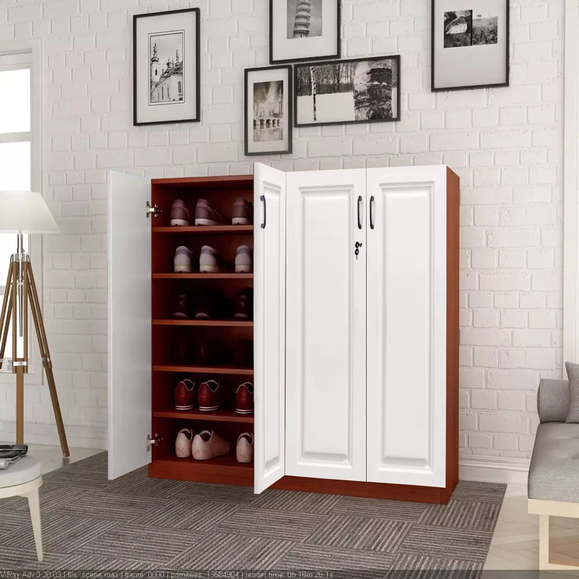 Storage Cabinet Modern Outdoor Garden Weather Resistant Easy Assembly Sturdy Durable Stable