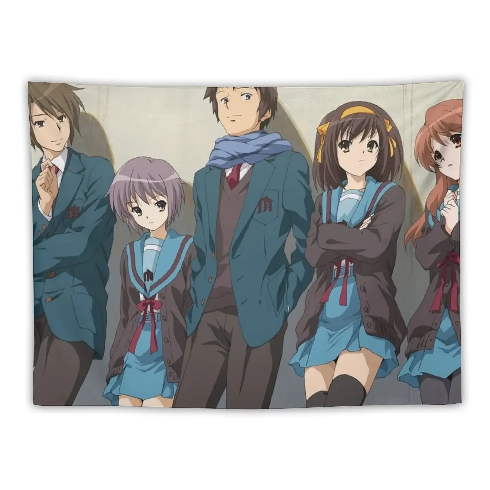 The Melancholy of Haruhi Suzumiya 3 Tapestry Custom Wall Carpet Room Decoration Aesthetic Tapestry