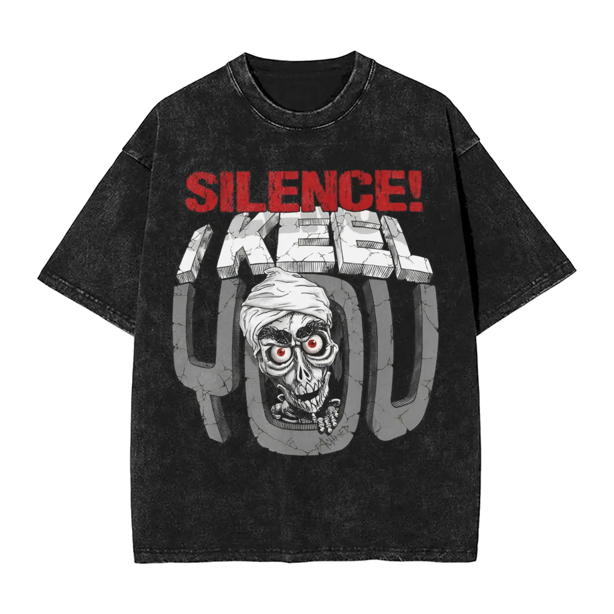 Jeff Dunham T-Shirt for Men  Funny Pure Cotton Tees Crew Neck Short Sleeve T Shirts Unique Clothes