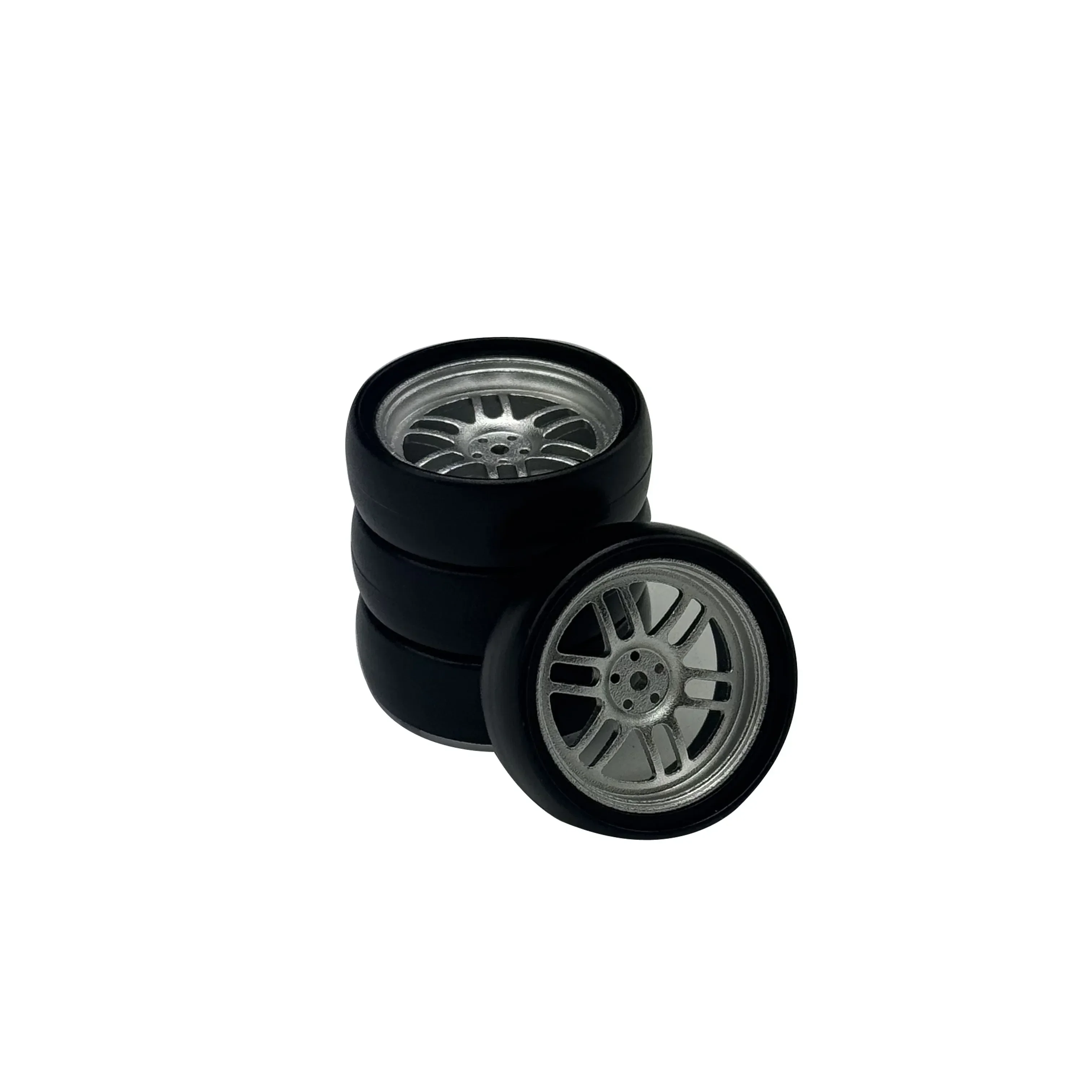 FOR 1:18  LD1801 LD1802 LD1803 LD1804 A01 A02 A86 4pcs Metal 32mm RC Hard Drift Tire Wheel Hard Tyre 1/18 RC Car Upgrade Parts