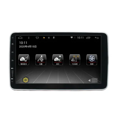 Tempered Glass Slot AUX Input Digital Front Panel Electronics In-Dash FM WIFI Stereo Mirror Link Car Radio