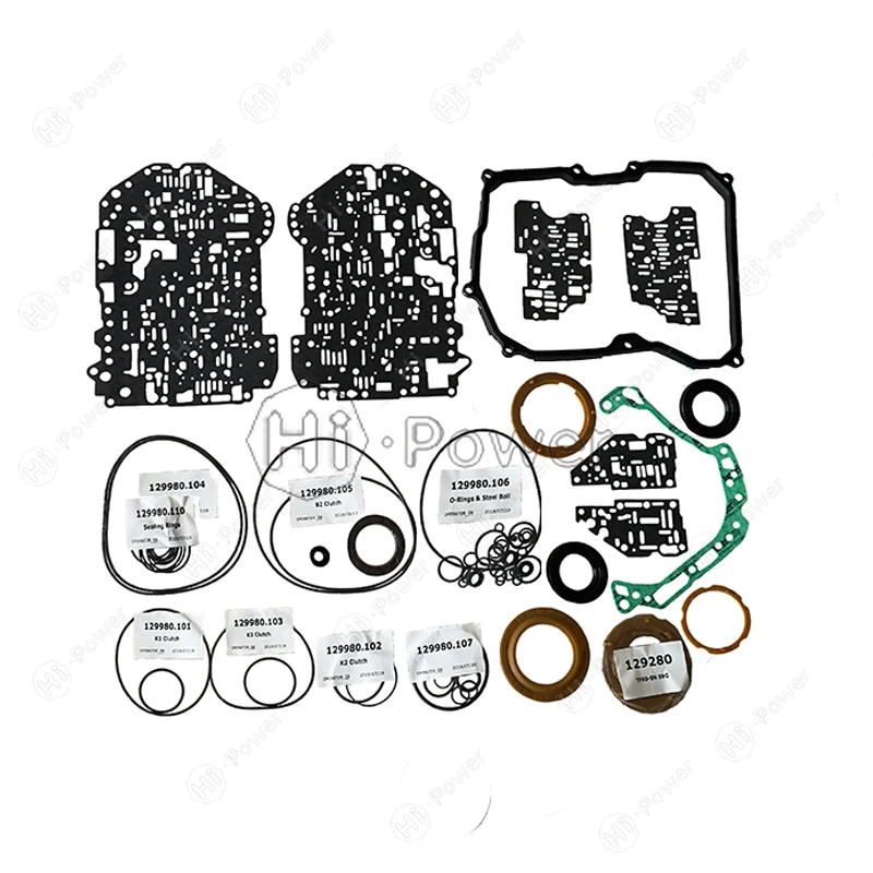 09G TF60-SN قابض نقل تلقائي طقم إصلاح الختم لوحة الاحتكاك لشركة فولكس فاجن T4 سكودا باسات TF60SN علبة تروس السيارة طقم تصليح القرص