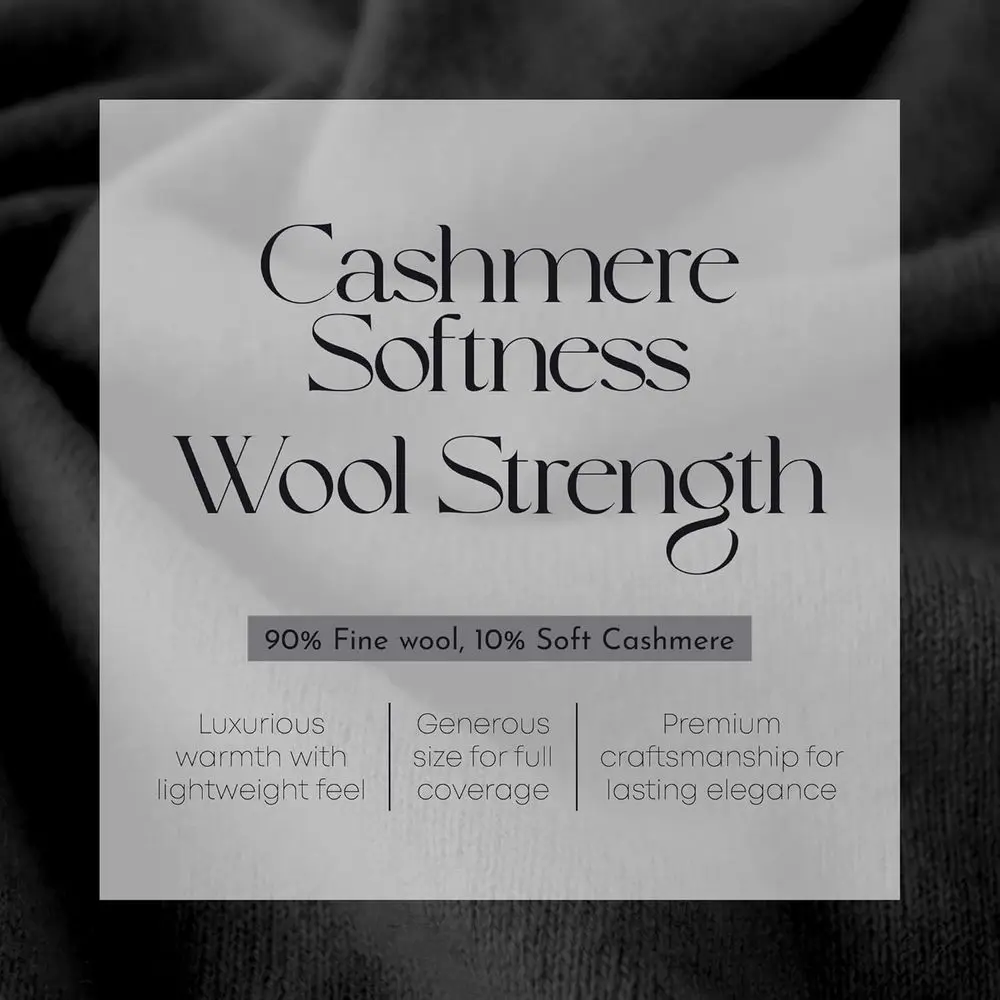 Luxurious Cashmere Blend Shawl, Knitted Travel Wrap, Pashmina Stole, All-Season Accessory for Women