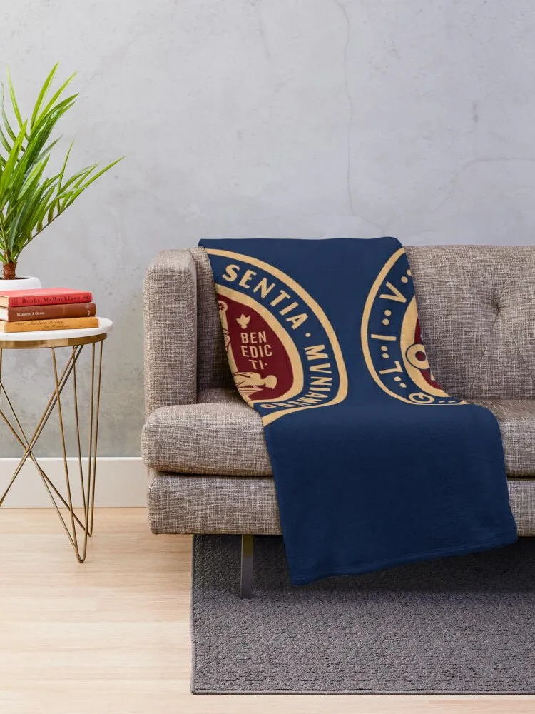 Saint Benedict Medal Throw Blanket Blankets For Sofas Vintage for winter Blankets