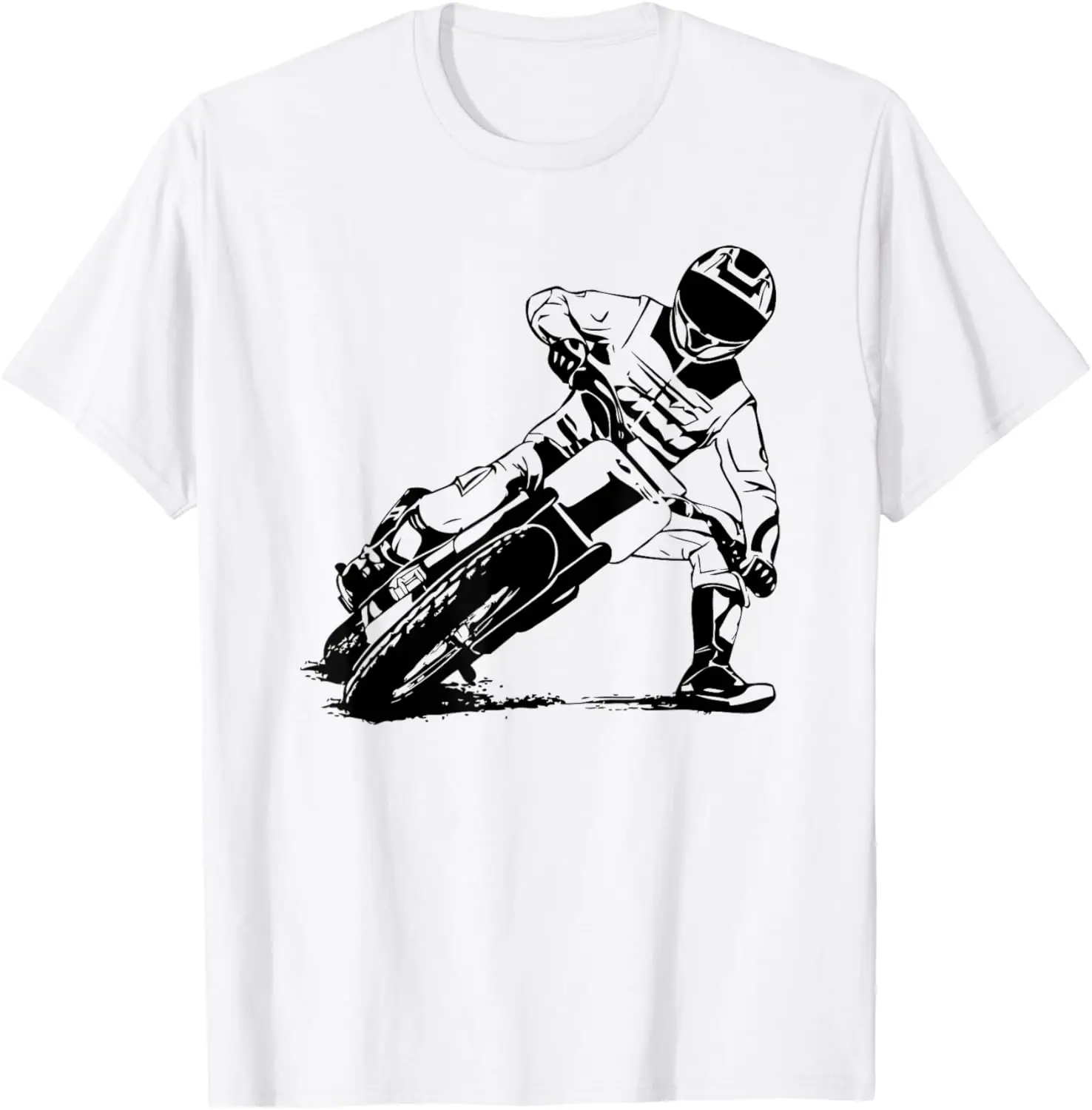 

Flat Track Rider T-shirt Motorcycle Speedway T-Shirt
