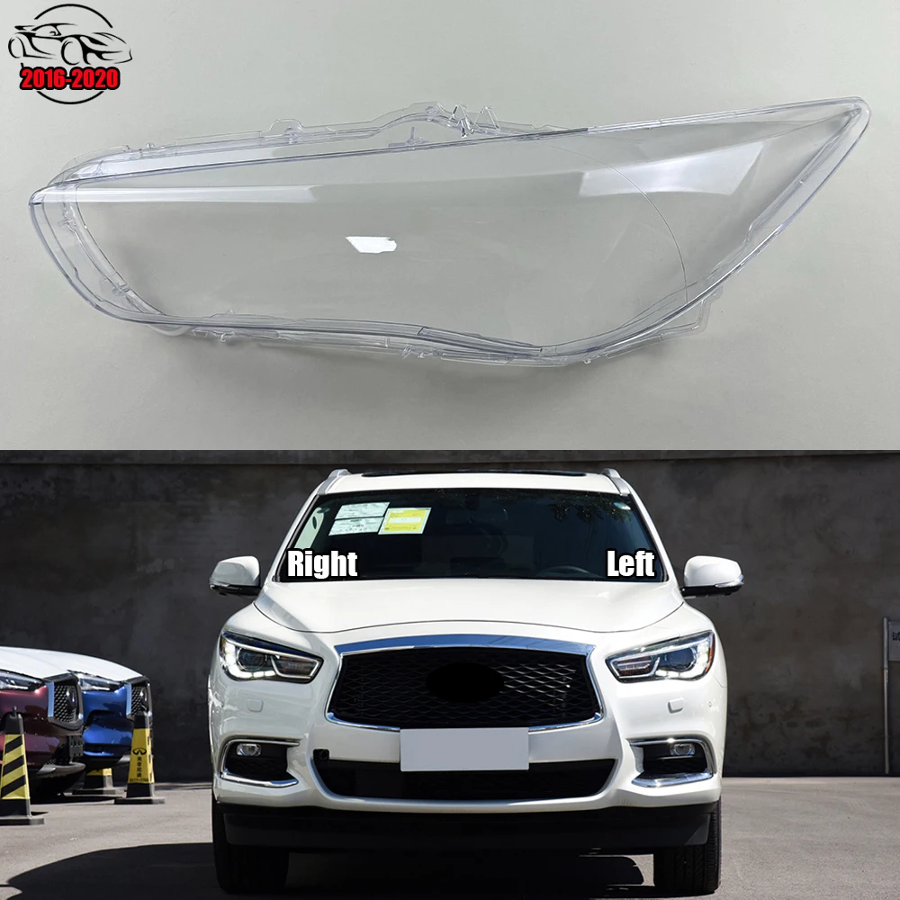 

For Infiniti QX60 2016-2020 Front Headlamp Lamp Cover Headlight Shell Transparent Lens Replace The Original Lampshade Plexiglass