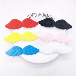 60Pcs Felt Angel Wing Padded Applique For DIY Baby Hair Clip Hat Headwear Crafts Patches Decor Ornament Clothing Accessories