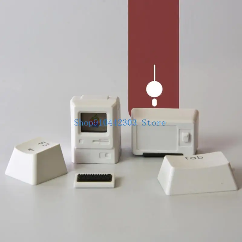 

Механическая клавиатура L4MD «сделай сам», 2 шт., колпачок для Macintosh, прочный ESC + 1,5U, индивидуальный колпачок для на