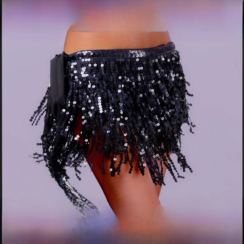 

loween Par Belly Dance Beads Waist Chain Sequins Hip to Casual Sport Suit Autumn Seven Sve Men's Faion