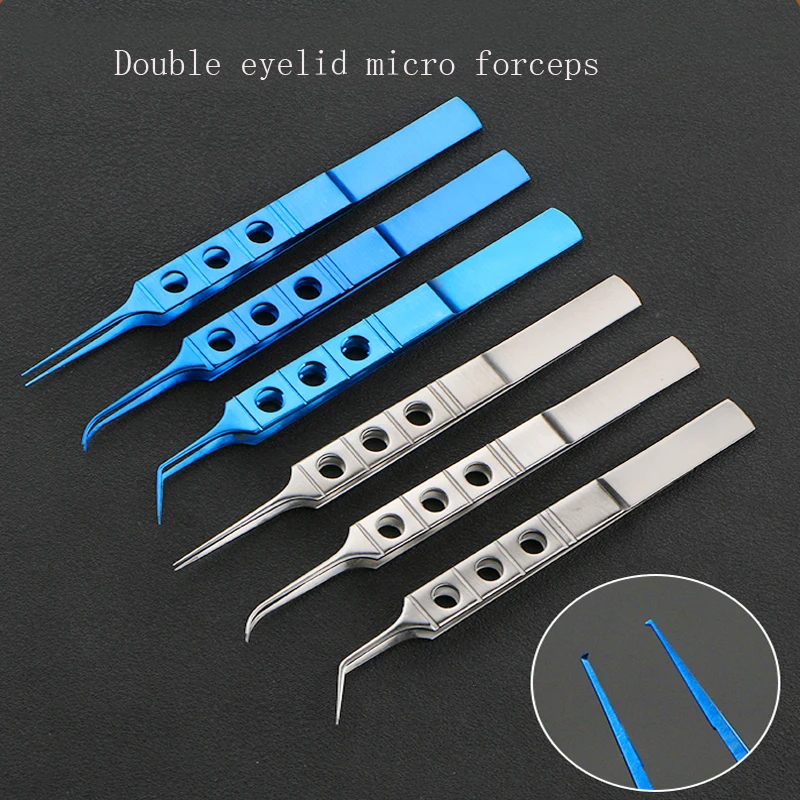 

Microscopic ophthalmic nano traceless fat extraction forceps double eyelid suture removal tool with teeth/hooks/tweezers