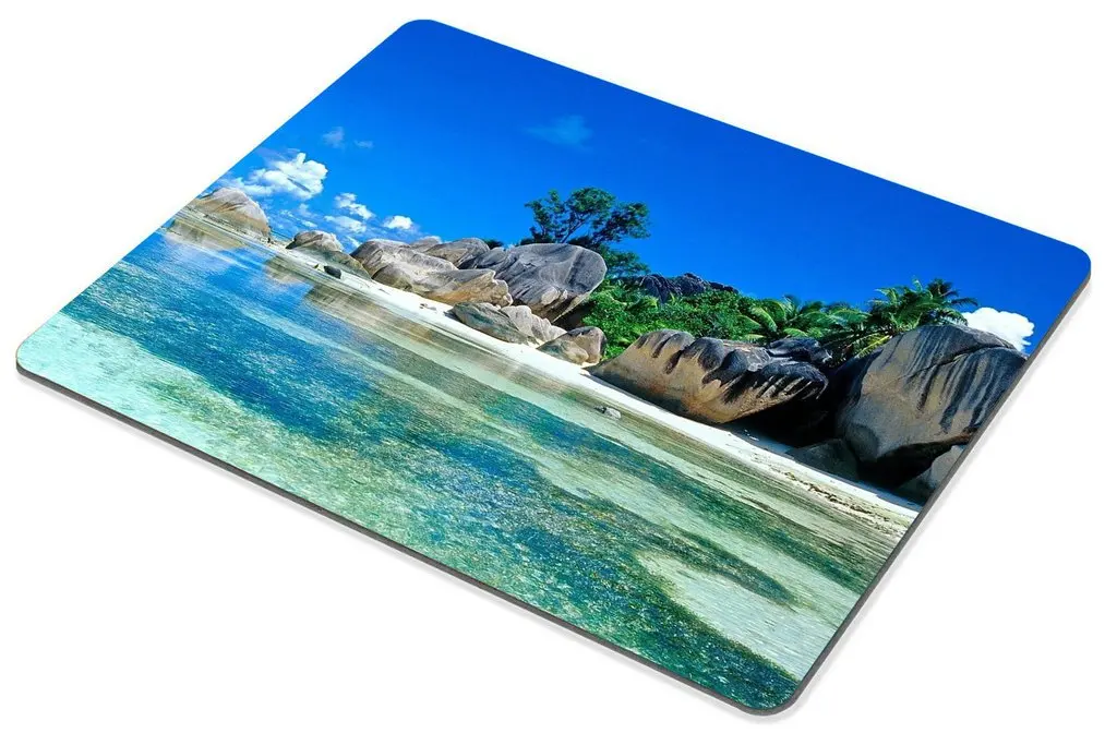 Hot-Selling Tropical Paradise Sunshine Beach Mouse Pads Gaming Mousepad Mouse Mat Keyboard Mats Desk Pad Mousepads 18x22cm