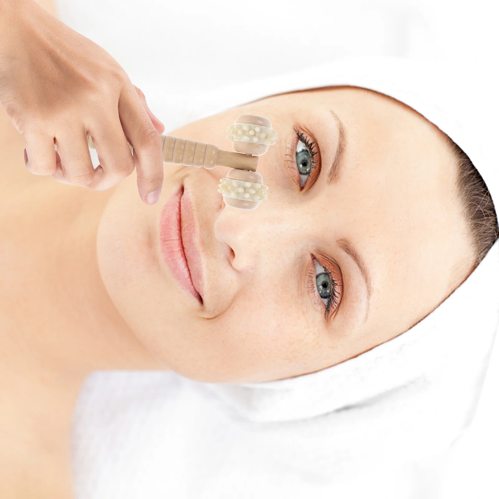 

2Pcs Wooden Handheld Portable Roller Massager Manual Muscle Relaxation Tool for Face Neck Back Foot Wood Hand Roller