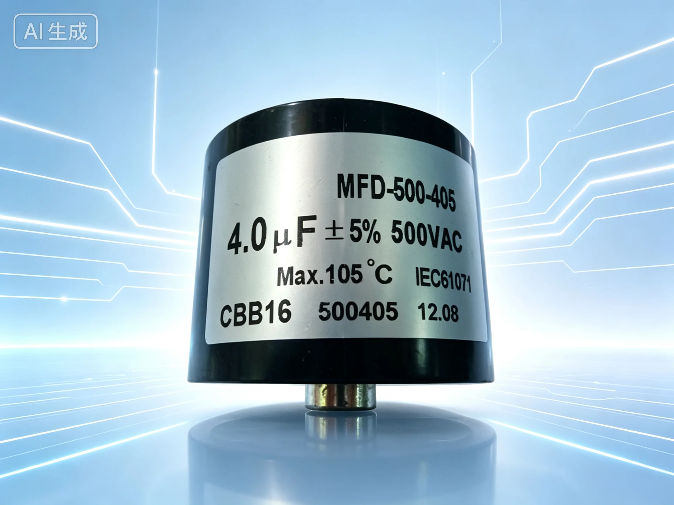 Capacitor for CBB16 500V 4UF Size 63*49