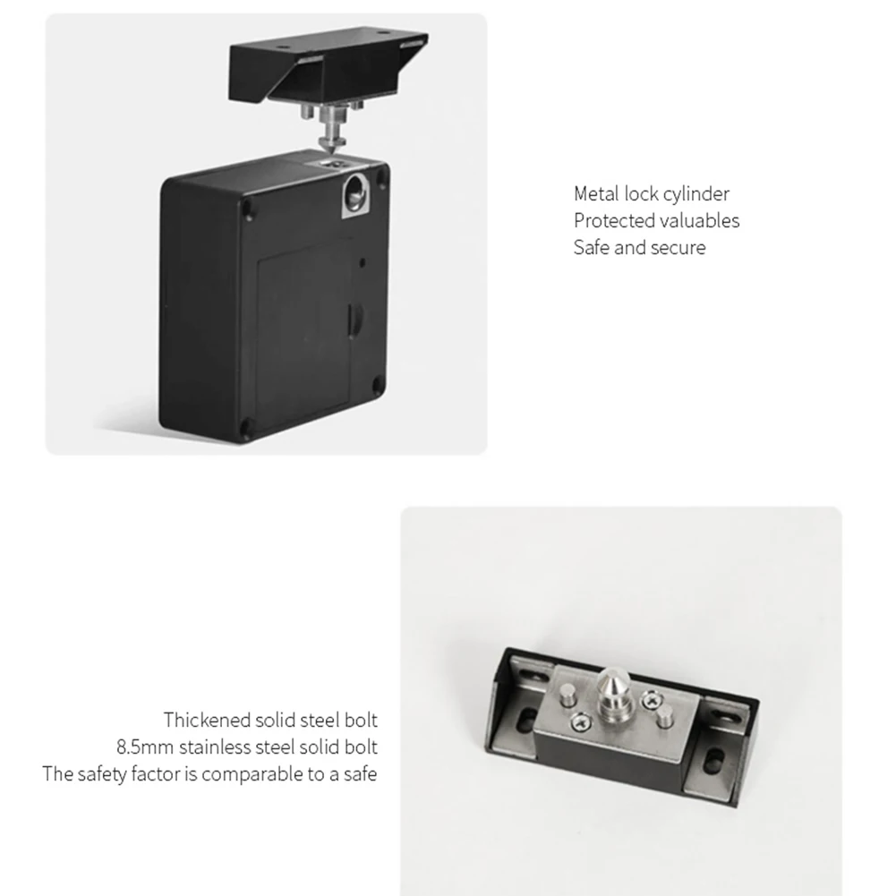 خزانة إلكترونية قفل ذكي غير مرئي مستشعر البطاقة الممغنطة قفل للدرج جهاز قفل خزانة الملابس الخشبي الذي يعمل بالبطارية