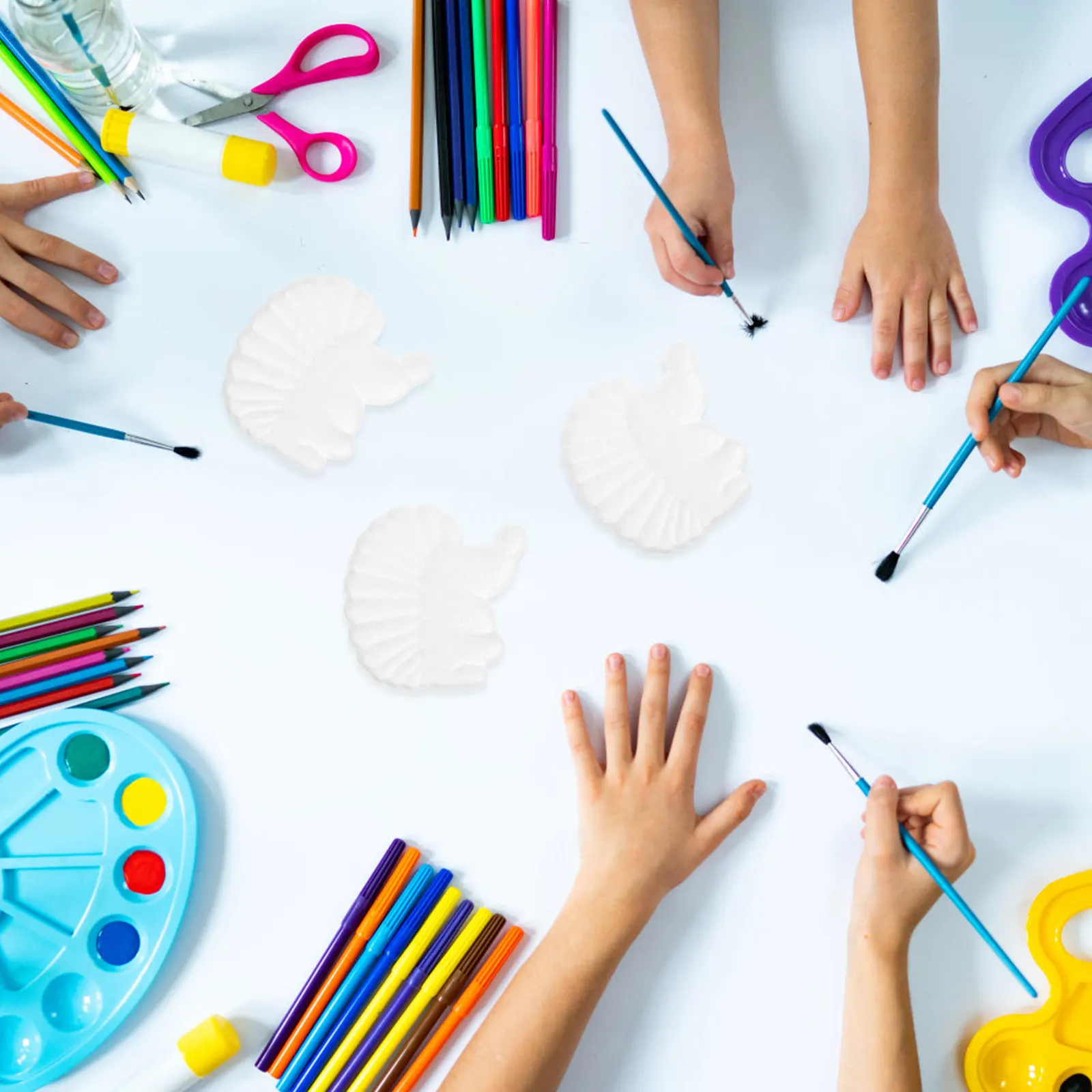 

50Pcs Animal Shaped Foam Hedgehog Crafts DIY Paintable Smooth Foams for Creative Party Decoration Ornaments Craft Foam Animal