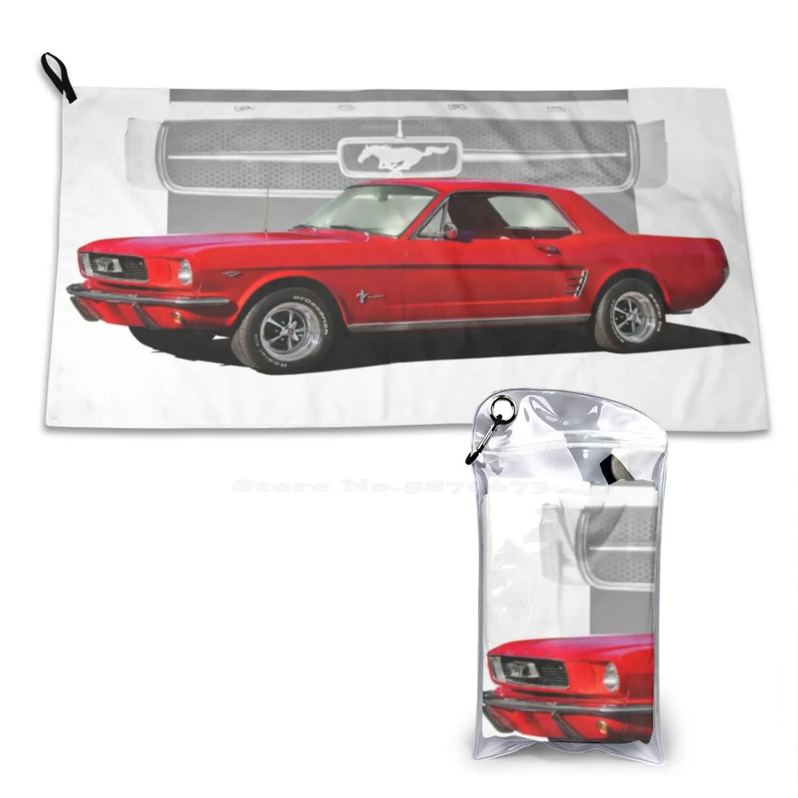 1965 289 Coupe Soft Comfortable Bath Towel Outdoor 1965 Coupe Car Custom Wheels Automotive Transportation Vehicle Fast