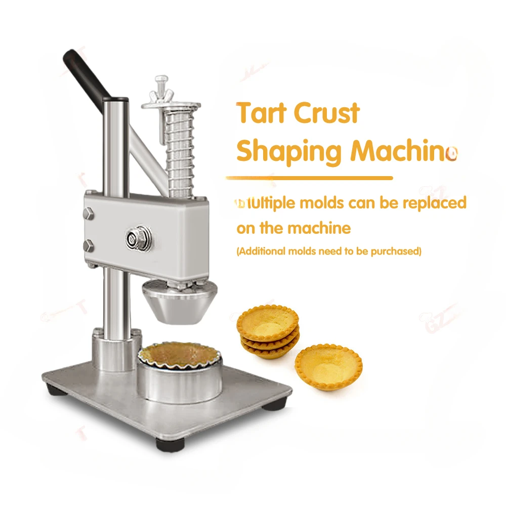 Tart Crust Shaping Machine Manual Easy Operating Egg Tart Shell Press Machine Save Labour Hand Egg Tart Forming Machine