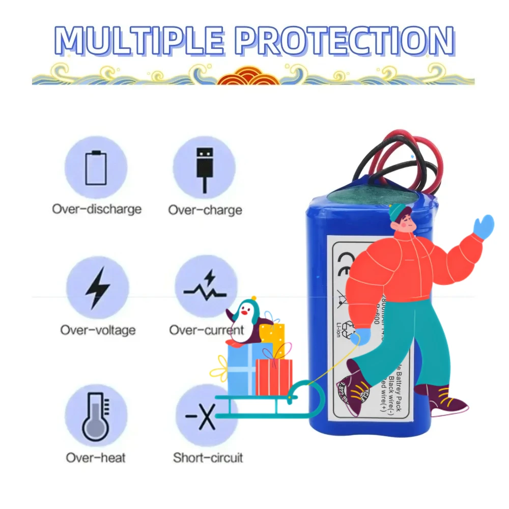 

2025 NEW 4S1P 14.8V 2800mAh Li-ion Battery For Sweeper Robot Vacuum Cleaner Accessories