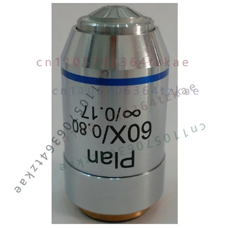 New 60X Infinity Plan Objective Lens DIN Standard Replacement Spare Part For Biological Microscope