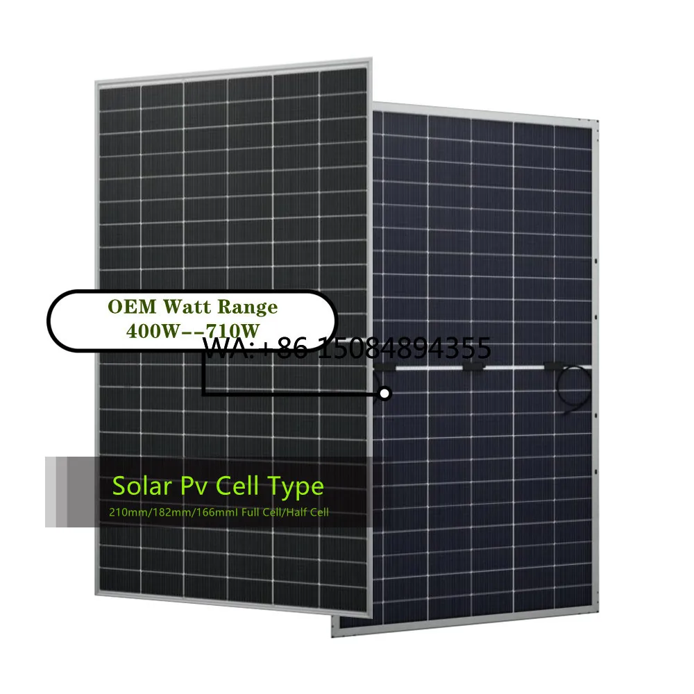 High Efficiency 420W 430W All Black Half Cell Bifacial PERC Solar Panel with 21%-22% Module Efficiency