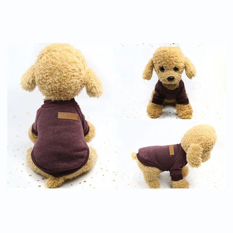 Sudadera Chaud Classique Pour Animaux De Compagnie Vêtements Pour Chiots Et Chatons Manteau Pour Petits Chiens Perros Suéteres