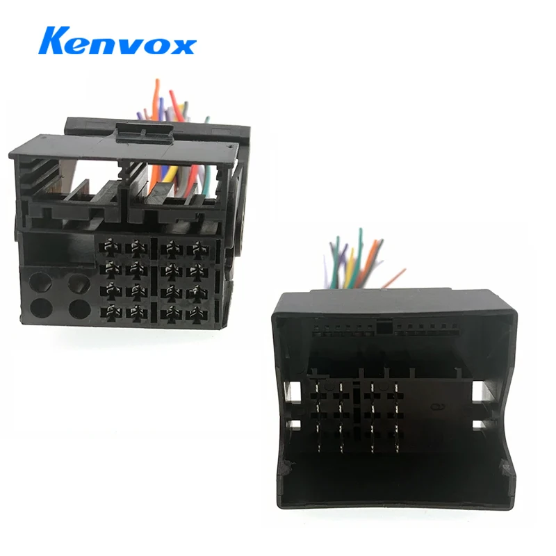 Car Stereo Radio Male Female ISO Wire Harness QuadLock Adapter Cable For Opel vw Volkswagen Audi Renault For Benz Ford