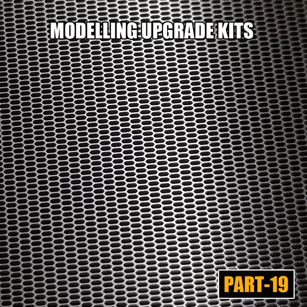 Photo-Etched Radiator Mesh/Grill Diamond/Honeycomb/Hexagon/Octagon/Rectangle Cells For Modeling Detailing Tool Universal Fit - view 3