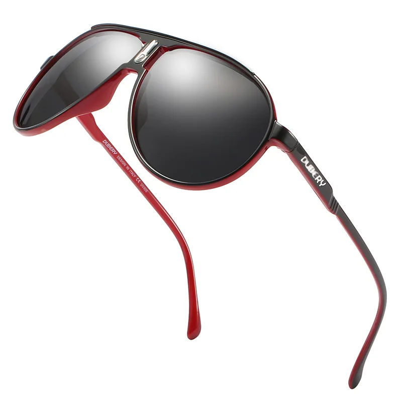 DUBERY New Fashion Polarized Sunglasses for Summer UV400 Protection Men Women Retro Classic Driving Pilot Outdoor Eyewear