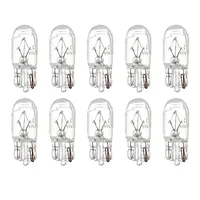 10 X Signal Lamp Glass T10 W5W 501 194 12V 5W/3W W2.1x9.5d Single Filament Car Bulb Auto Light 2
