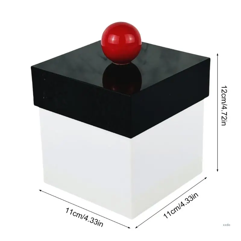 Acrylic Hộp Sắp Xếp Cho Bông Tăm Bông Đầu Kẹp Tóc Giải Pháp Bảo Quản Nhỏ Gọn Cho Phụ Kiện Trang Điểm