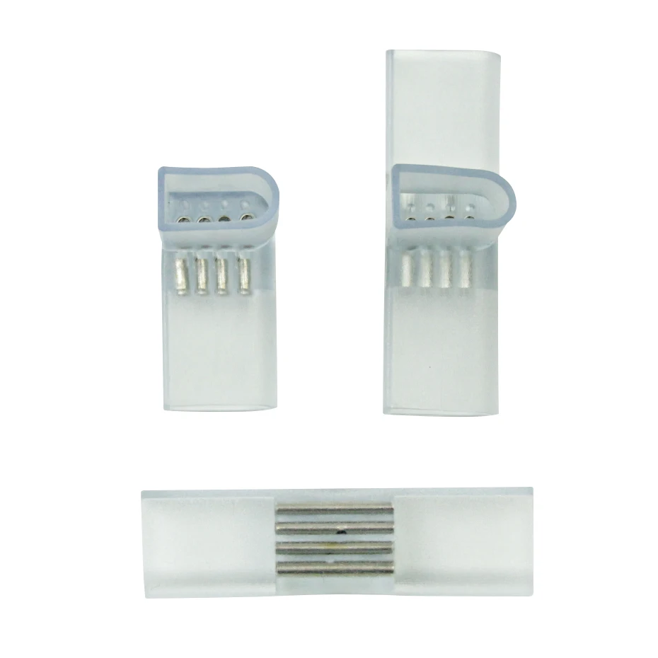 I L T Shape Connector 2Pin 4Pin Neon Strip 8X16mm 9X18mm Solderless Wire Connectors For SMD 2835 Single Color/RGB Neon Light