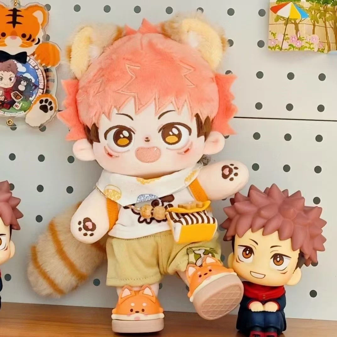 

Anime Jujutsu Kaisen Itadori Yuji Cosplay 20cm Maumet Furry Cotton Doll Naked Baby Adorable Costume Change Figures ChristmasGift