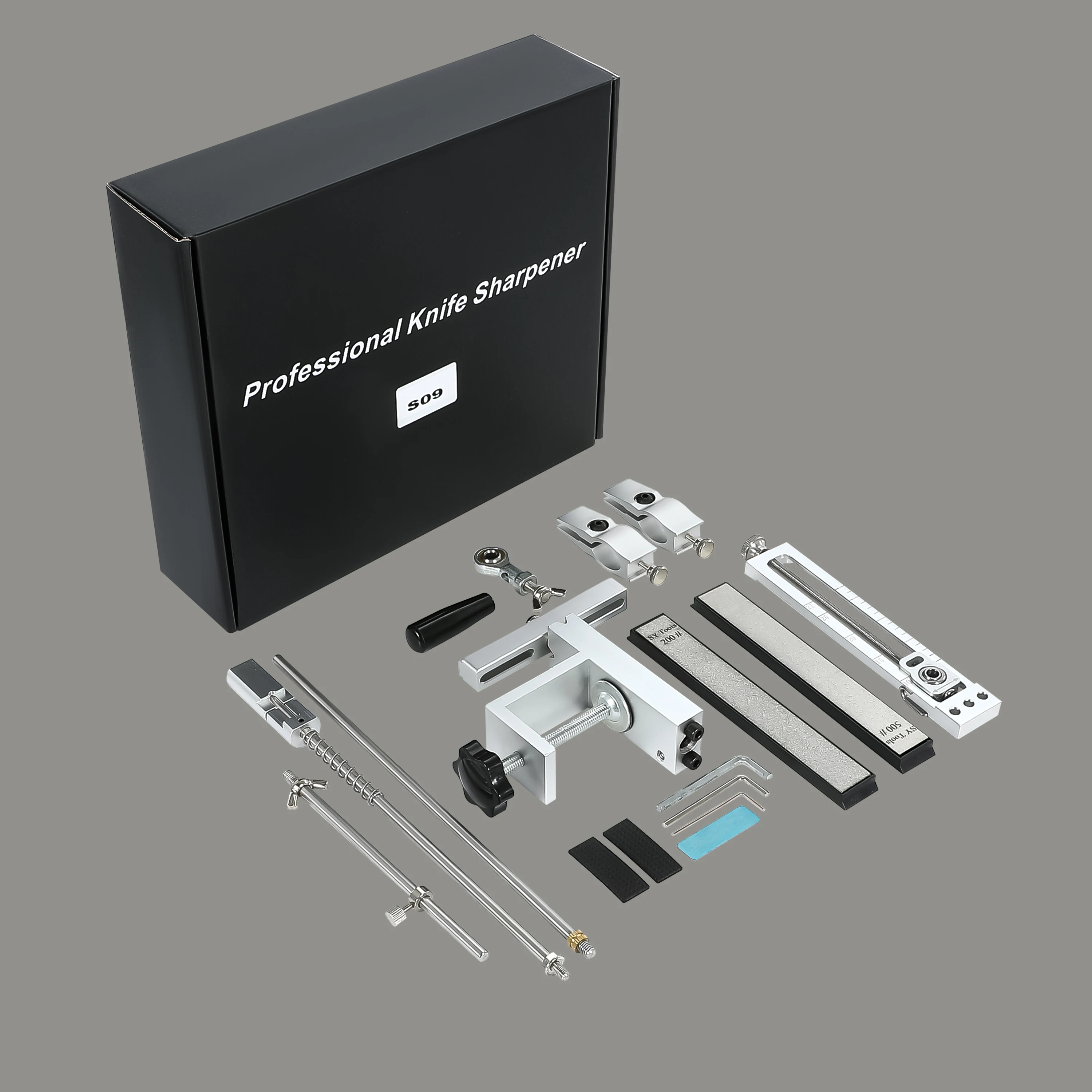 S09 High Cost-Effective Knife Sharpener for Kitchen Knife and Outdoor Tools, Grinding Stone, and Roller Sharpener