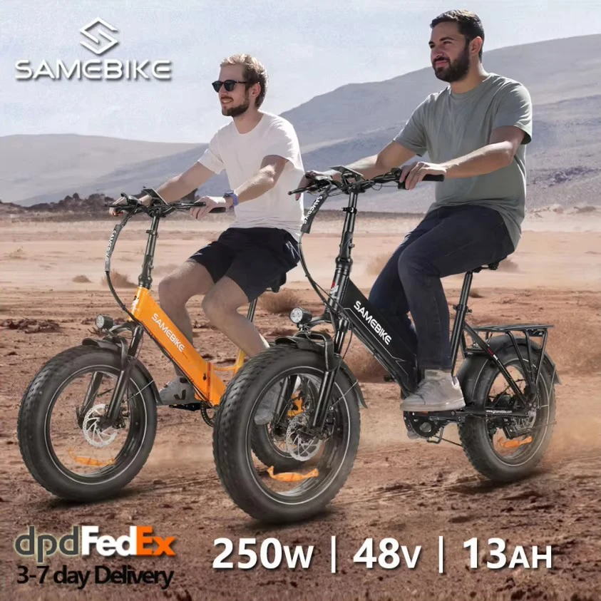 Samebike LOTDM200-II vélo électrique adultes VTT avec 48V 13Ah batterie amovible 20" x 4.0 pneus gras