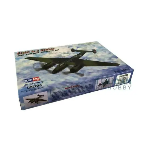 Display plástico Kits Modelo de Construção, Warcraft Plane, Soviético Tu-2 Bomber Fighter, Hobby Boss, 80298, 1/72 Aircraft, TH06240