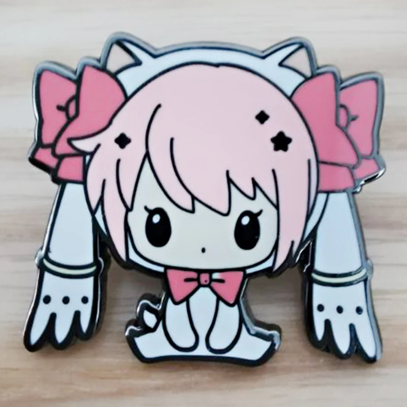 Puella Magi Madoka Magica Enamel Pin Anime Girl Mahou shoujo Badge Medal Brooch jewelry