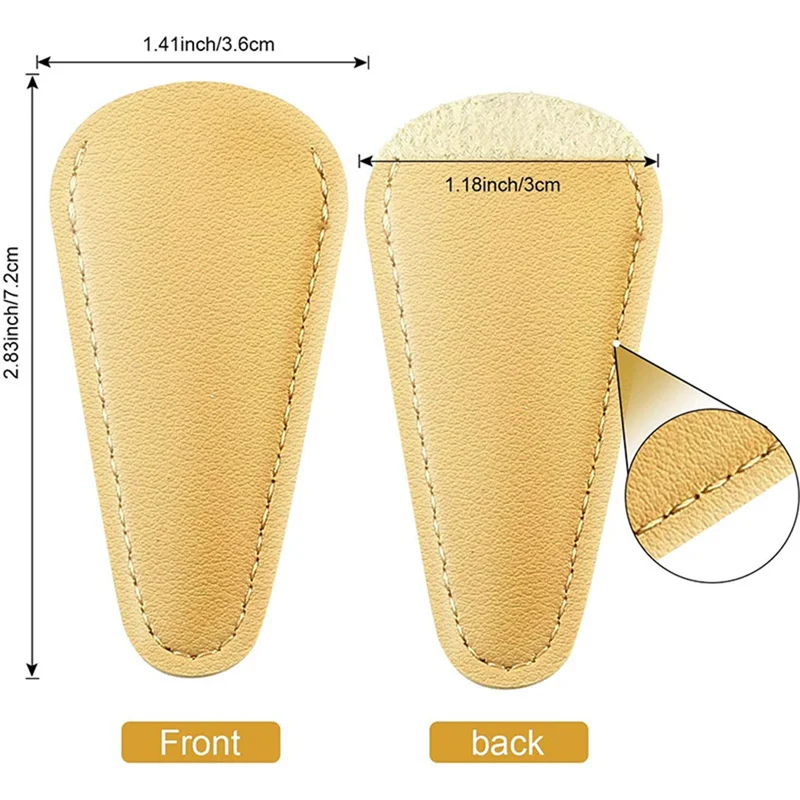 75STO-Scissors Sheath Safety Leather Scissors Cover Protector Sewing Scissor Sheath(6 Pcs Colorful)