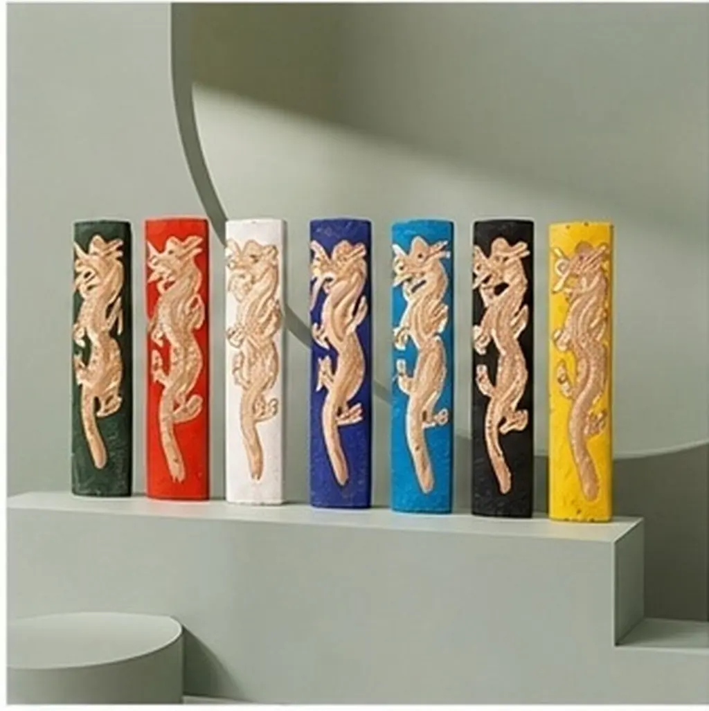 7Pcs Creative Ink Stick Traditional Chinese Ink Block for Calligraphy Drawing Writing Student Practice Calligraphy Practicing
