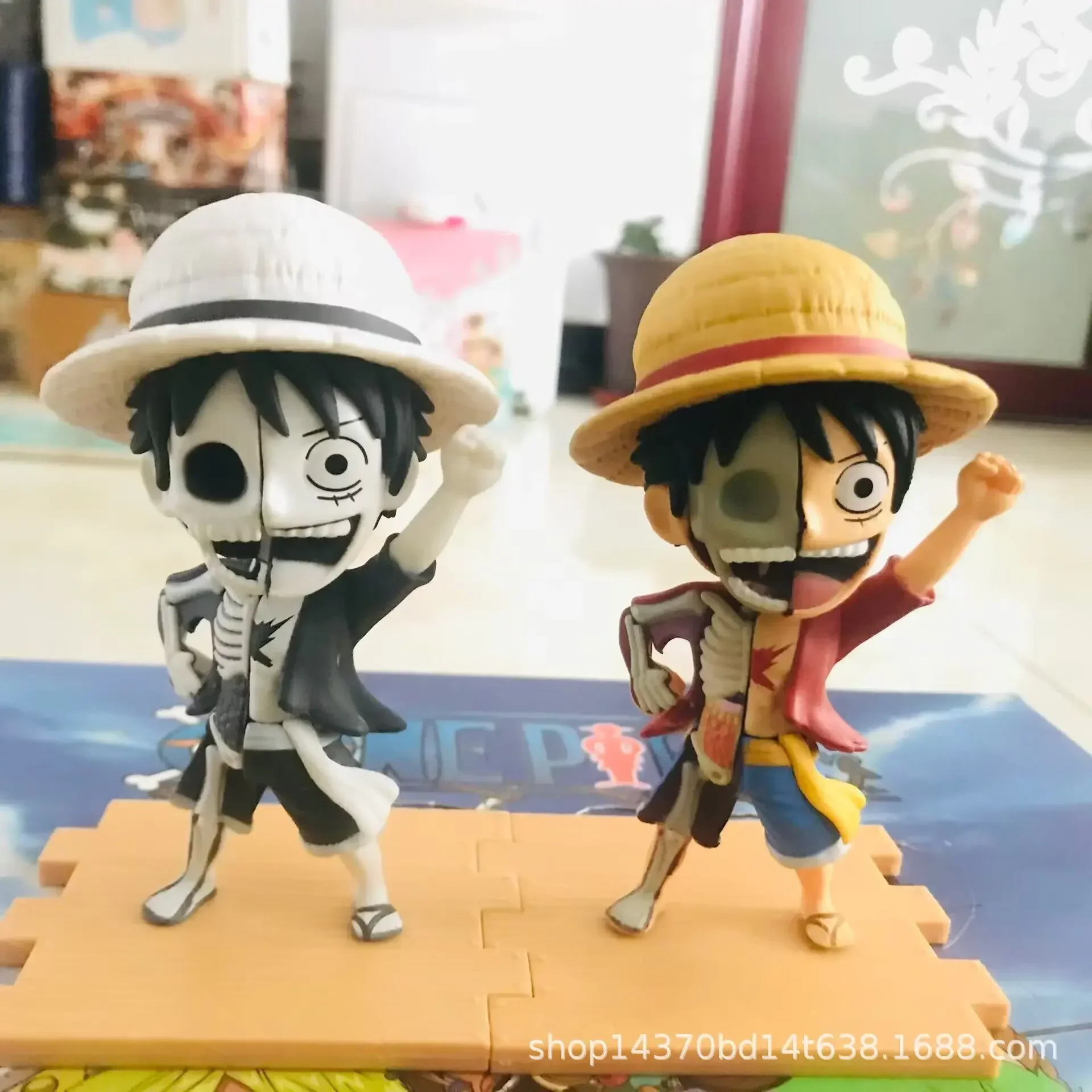 Anime One Piece Action Figures Anatomy Series Mystery Eight Models Collection Q Version Doll Decoration Figurine Toys Fans Gifts