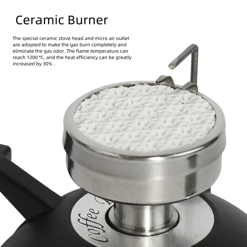 Micro Burner PORTABLE GAS FURNACE HT-5012 Coffee Gas Stove Ceramic Head Mini Portable Siphon Pot, Moka pot gas stove