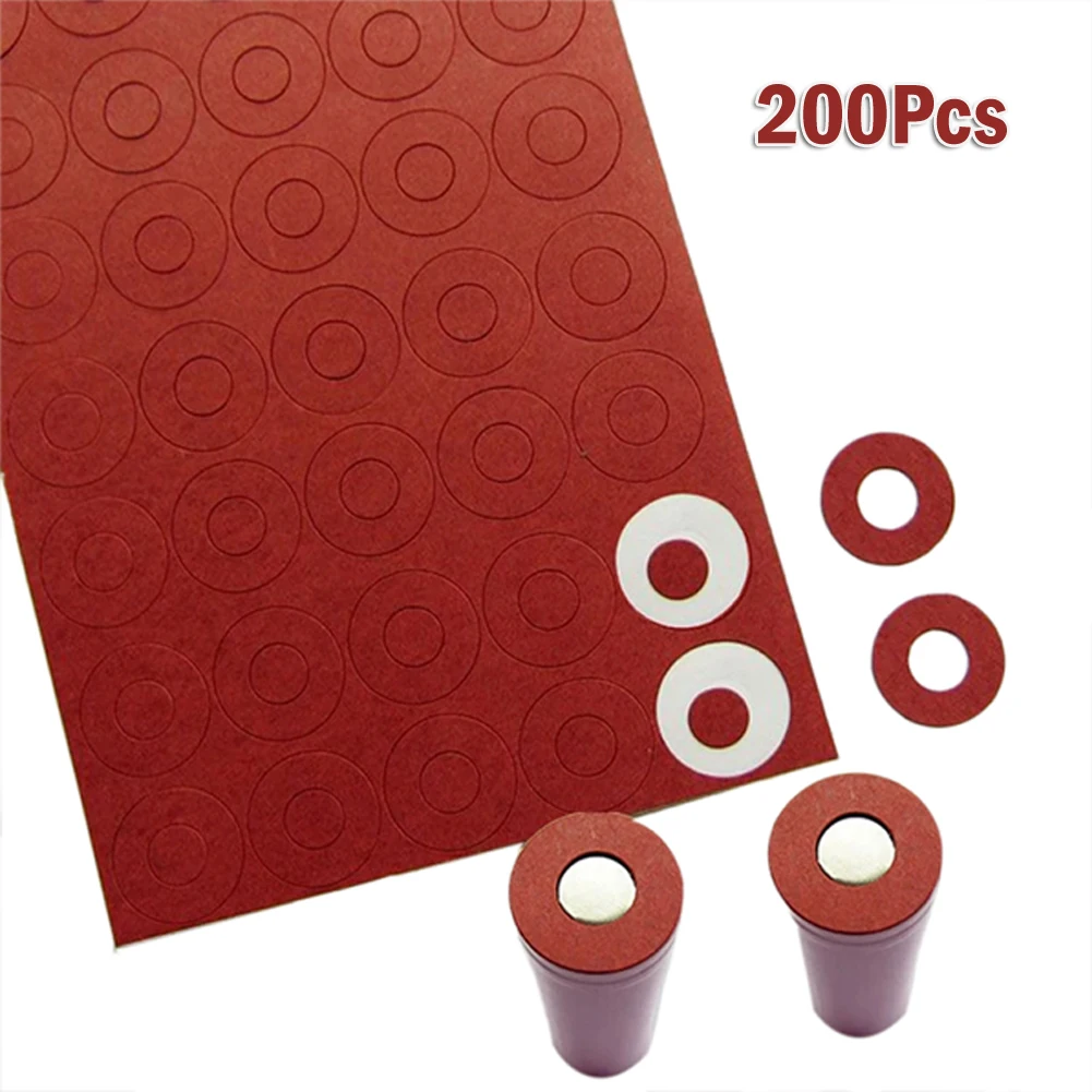 Anneau isolant de batterie, 200 pièces, papier cartonné adhésif pour joint d'isolation de batterie 18650, tampons isolés