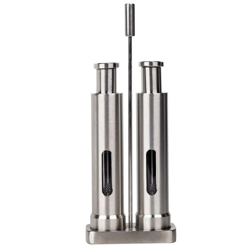Stainless Steel Pepper-Manual Sea Salt Mill, Spice Grinder By Gingira