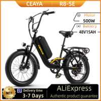 CEAYA R8-SE 20INCH ELECTRIC BIKE FAT TYRE 750W Motor 40Km/h 48V15AH Battery 7 Speed Women's E-bike Men's Electric City Bike