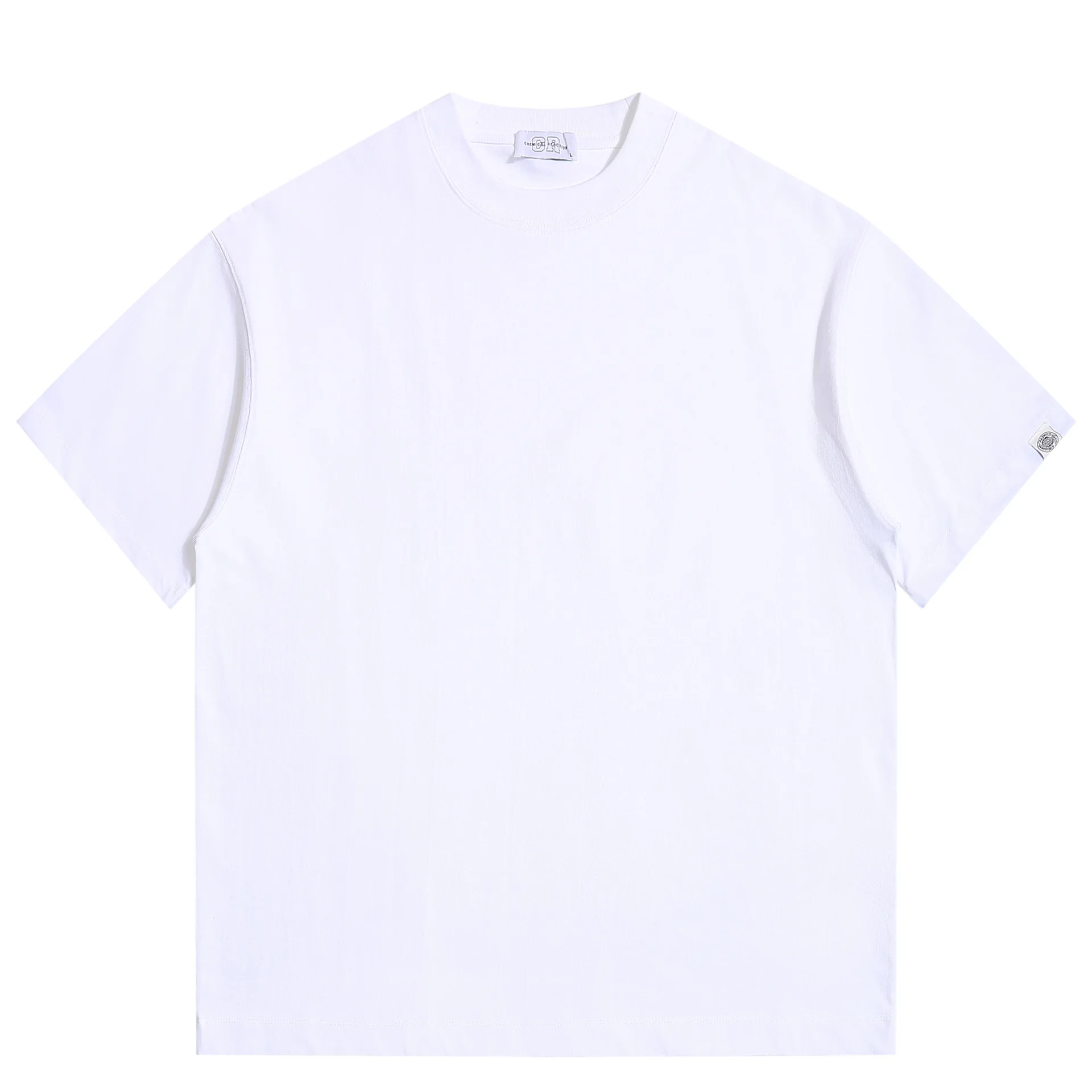 320G Heavyweight Summer Washed Double Yarn Short Sleeved T-shirt, Loose Half Sleeved T-shirt
